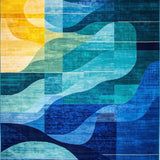 Vibrant Abstract Color Fusion(Blue)