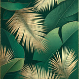 Bright Botanical Textured Composition(Green)