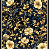 Transitional Gold Floral Arrangement(Black)