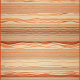 Abstract Wavy Ethnic Motif(Beige)