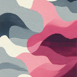Minimalist Pink Grey Swirl Aesthetic(Gray)