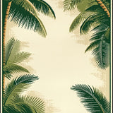 Artful Distressed Jungle Imagery(Beige)