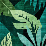 Elegant Tropical Leaf Print(Green)