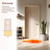 Eclectic Colorful Contemporary Fusion(Orange)