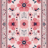 Modern Vibrant Floral Flourish(Pink)