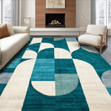 Modern Oval Geometric Delight(Teal)