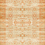 Boho Morden Tan Rug with Edge Geometric Indoor Carpet(Beige)
