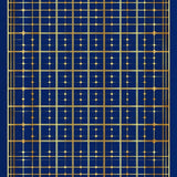 Sophisticated Geometric Lattice in Navy(Blue)