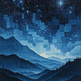 Abstract Blue Toned Elegance(Blue)
