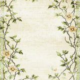 Chic Botanical Patterned Texture(Beige)