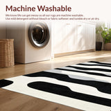 Elegant Black and White Striped for Contemporary Decor(Black)