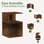 ODIKA Tokyo S Minimalist 3 Tier End Table - ODIKA