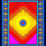 Exuberant Peaceful Vibe Tapestry(Red)