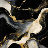 Contemporary Gold Accented Style(Black)