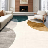 Modern Echoes Abstract Beige Area Stylish(Beige)