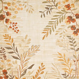 Desert Bloom Beige Area Contemporary Floral Motif(Beige)