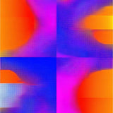 Fluid Abstract Colorful Mosaic(Red)