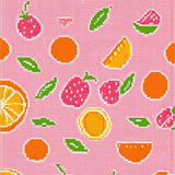 Eclectic Cheerful Fruit Patterned Design(Pink)