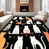 Rustic Earthy Cat Print(Black)