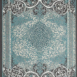 Vintage Scroll Grey Blue(Gray)