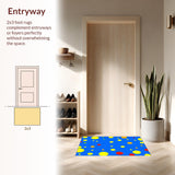 Bright Blue Alphabetic Playmat(Blue)