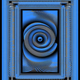 Contemporary Optical Illusion Design(Blue)