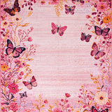 Serene Watercolor Butterfly Theme(Pink)