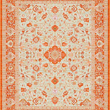 Stylish Boho Area Showcasing an Artistic Blend of Rustic and Beige Tones(Orange)
