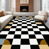 Chic Graphic Black and White Motif(Black)