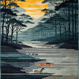 Striking Black and White Wildlife Aesthetic(Black)