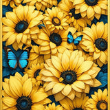 Cozy Earthy Floral Circular Style(Yellow)