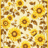 Charming Textured Sunflower Design(Yellow)
