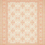 Artisan Boho with Ornate Geometric Lattice and Faded Florals(Beige)