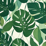 Elegant Tropical Flora Visual(Green)