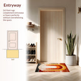 Vibrant Earthy Tufted Design(Orange)