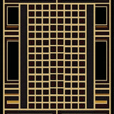 Modern Geometric Runner(Black)