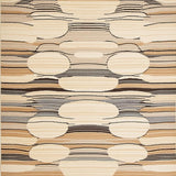 Modern Meander Decorative Runner in Earthy Beige and Brown Palette(Beige)