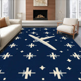 Dynamic Geometric Playful Motif(Blue)