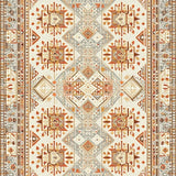 Woven Boho Geometric with Earth Tones(Beige)
