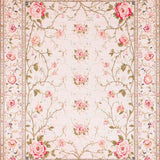Chic Pastel Floral Accents(Ivory)