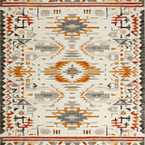 Rustic Tribal Tiled Motif(Beige)