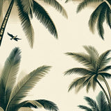 Serene Tropical Landscape Decor(Beige)