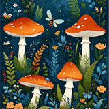 Rustic Butterfly and Flower Medley(Blue)