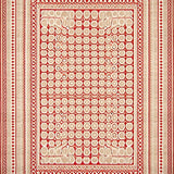 Modern Medallion Low Pile Non Slip Durable Easy Clean(Red)