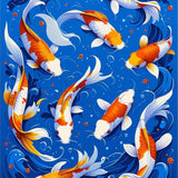 Lively Blue Cartoon Sea World(Blue)