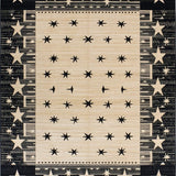 Charming Primitive Half Circle Design(Beige)