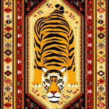 Vintage Yellow Boho Non Slip Tiger(Yellow)
