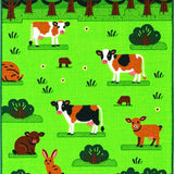 Distinctive Textured Farmyard Visuals(Green)