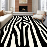 Elegant Textured Zebra Motif(Black)
