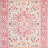 Stylish Distressed Linear Motif(Pink)